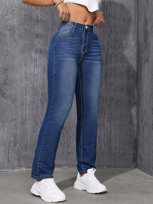 Deep Blue Straight Leg Jeans (tm8XL)!!