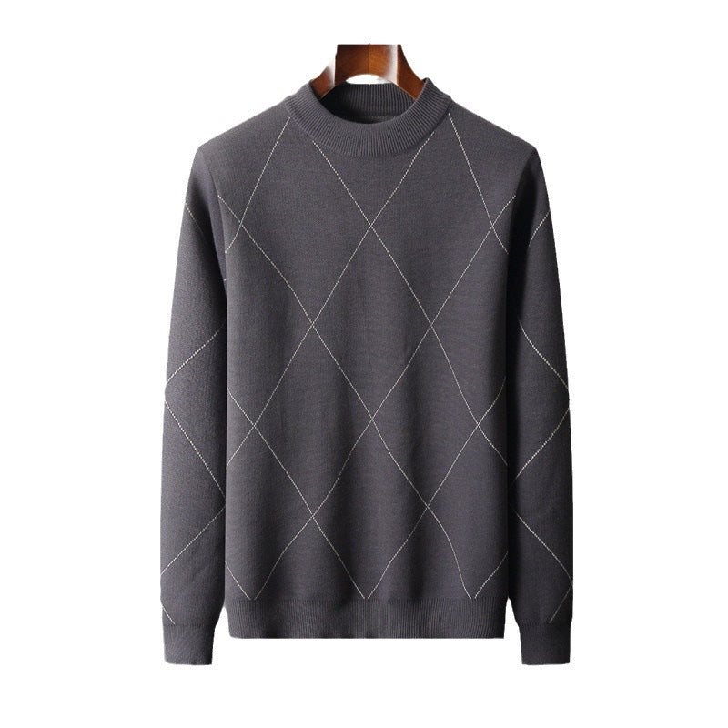 Half Turtleneck Jacquard Knitted Sweater (tm 7XL)!!