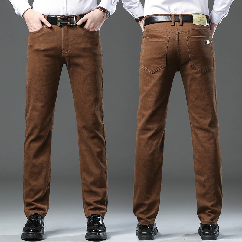 Casual Pants (Stretch) Mid-high Waist