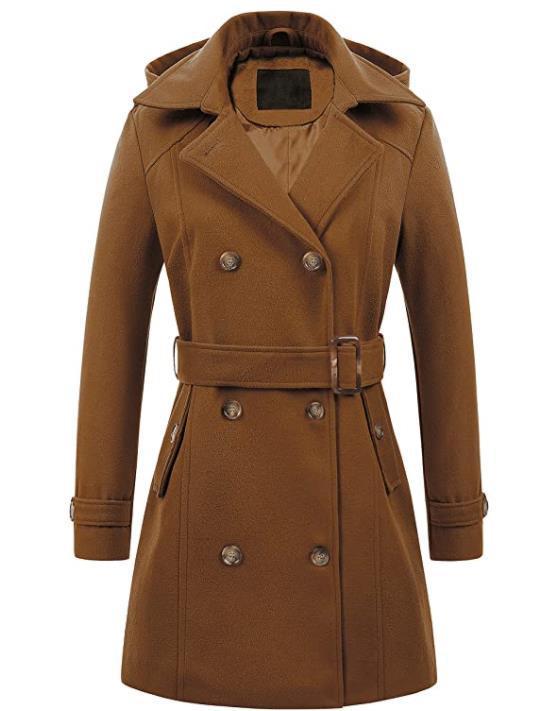 Woolen Hooded Coat