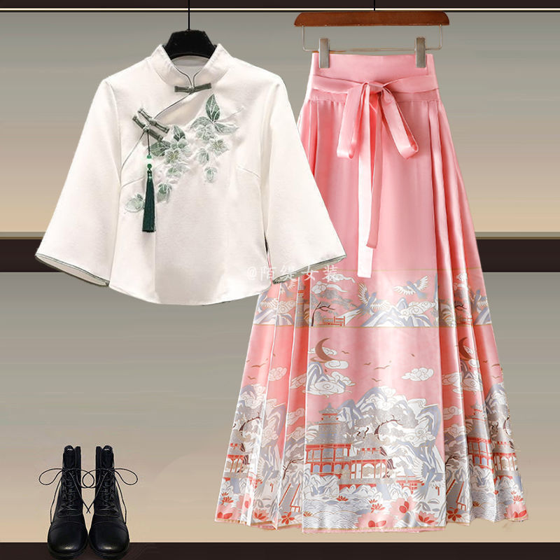 Two-piece Skirt Suit