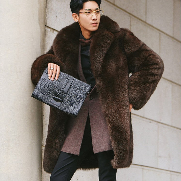 Faux Fur Trench Coat (tm 6XL)!!