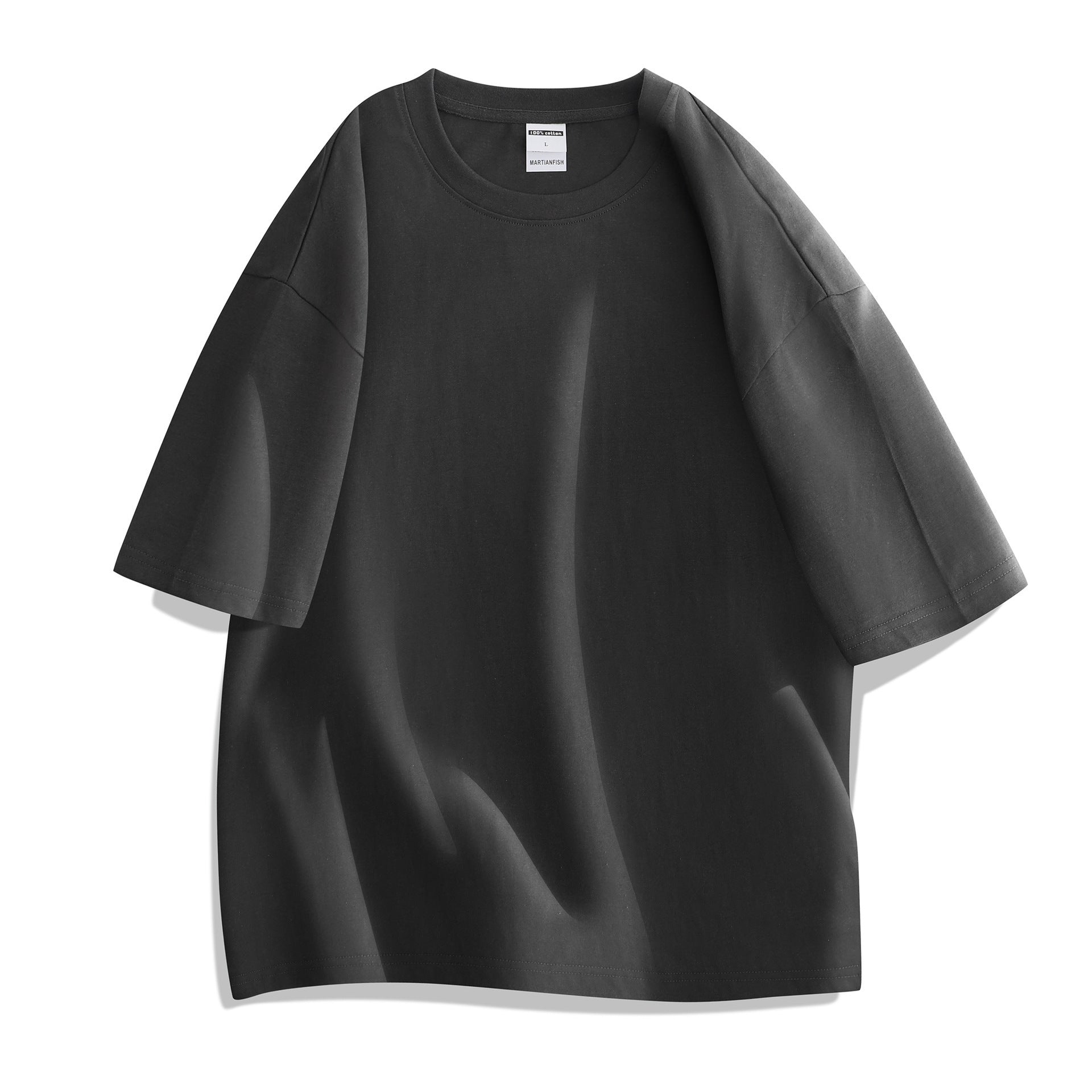 Cotton T-shirt Round Neck Thickened
