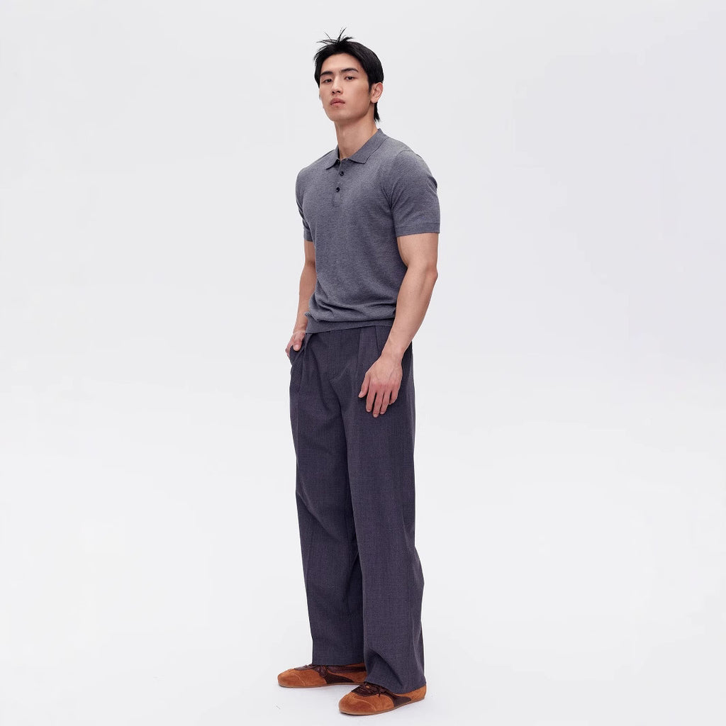 Polo Collar Knitted Shirt